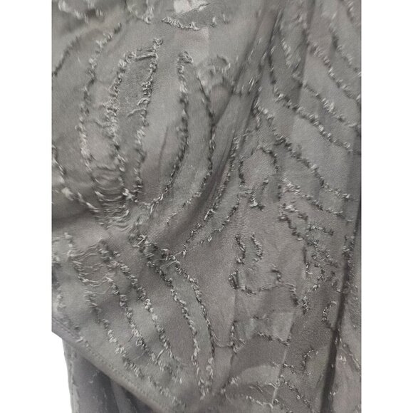 Kaktus Womens Textured Waterfall Cardigan Small Black Open Front Lightweight - Picture 7 of 11